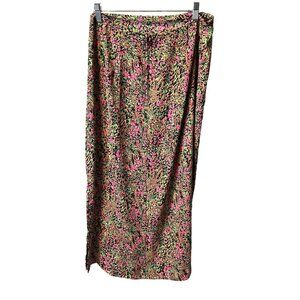Vintage 90s Kathie Lee Collection Womens Floral Maxi Skirt Sz 10 Spring Garden